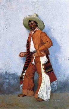 インディアナ カウボーイ Painting - バケロ・フレデリック・レミントンのカウボーイ